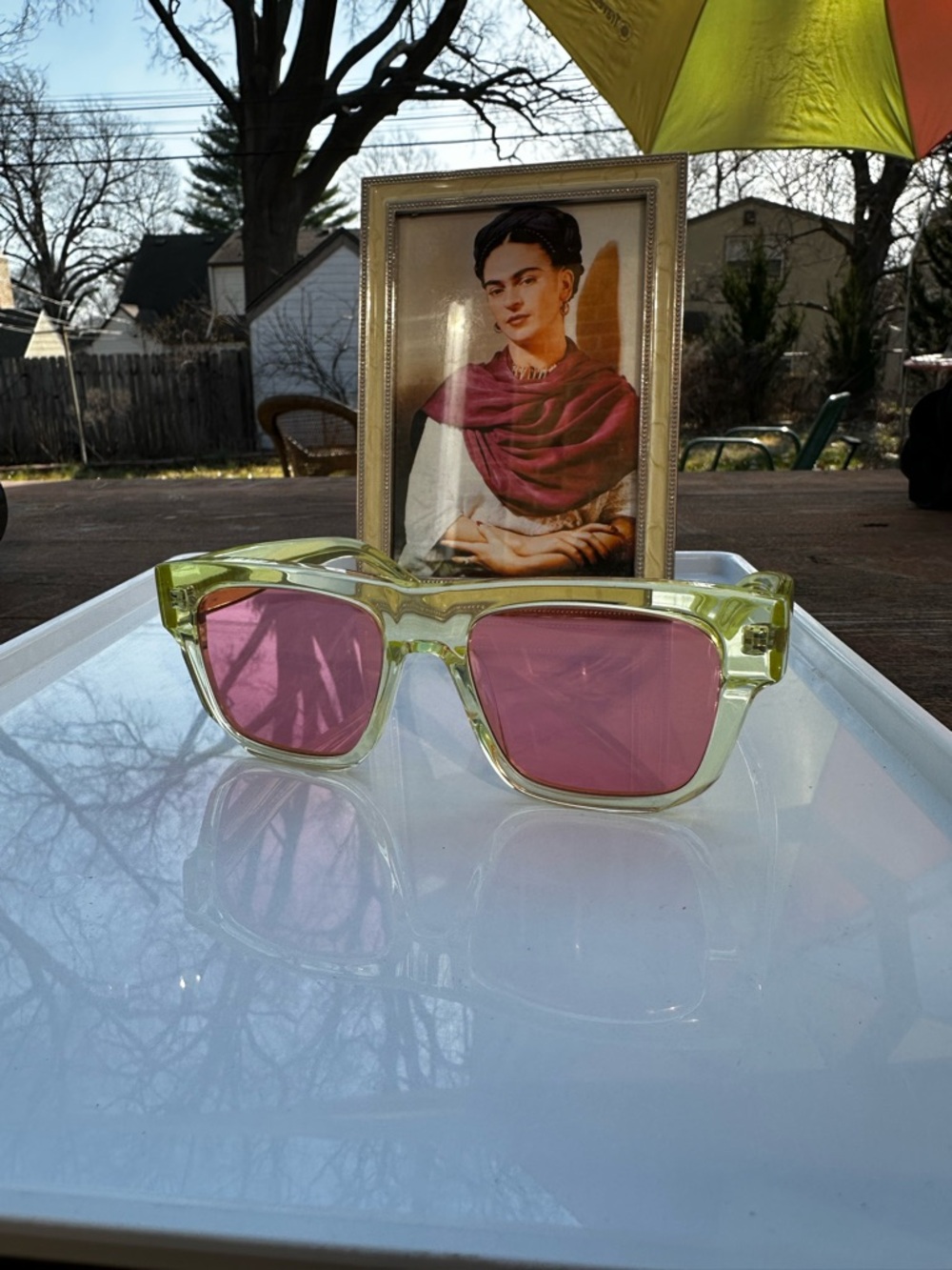 Givenchy GV400020 Translucent Green Sunglasses Pink Lens w/ COA - Picture 2 of 12